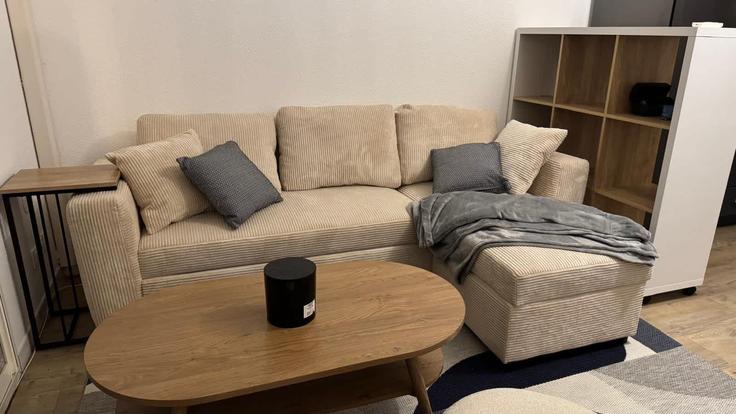 Elegante sala de estar con mobiliario moderno en un apartamento en Building Chemin de l'Airoule - the-best-partner-valrasloc - 1381670 en Sérignan, Sérignan