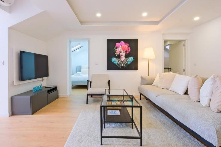 Santa Maria Maior, Lisbon에 위치한 Building Rua Garrett - the-best-stay - 1523927 유닛의 세련된 인테리어가 돋보이는 거실