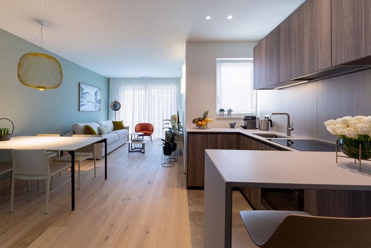 Luxembourg, Luxembourg에 위치한 Building Avenue de la Gare - the-central - 1234320 - LUX 유닛의 세련된 인테리어가 돋보이는 거실