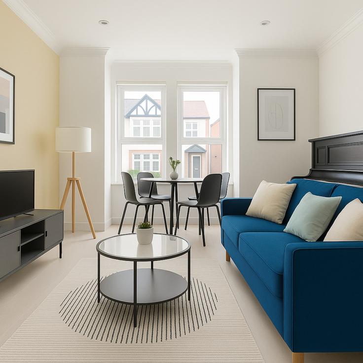 London Borough of Waltham Forest, London에 위치한 Building Ferndale Avenue - the-flex - 1254179 - LON 아파트의 세련된 인테리어가 돋보이는 거실