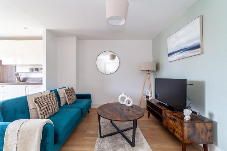 Salle de séjour élégante avec mobilier moderne dans un appartement à Building Hannaford Walk - the-flex - 1254235 - LON à London Borough of Tower Hamlets, London Salle de séjour élégante avec mobilier moderne dans un appartement à Building Hannaford Walk - the-flex - 1254235 - LON à London Borough of Tower Hamlets, London