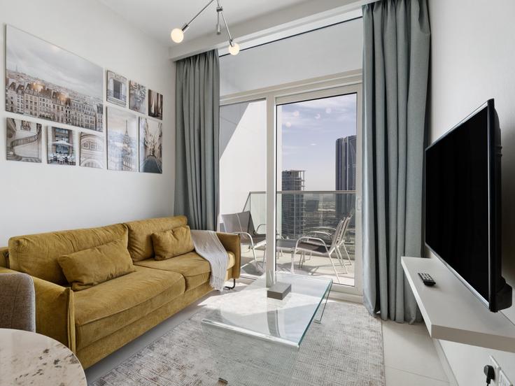 1 chambre appartement meublé à Marasi Drive 1258103P , Business Bay, Dubai, photo 1