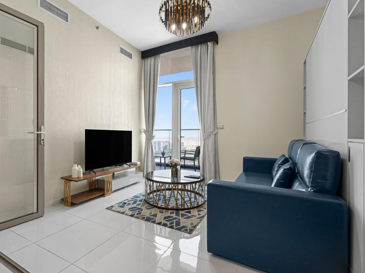 1 apartamento de un dormitorio amueblado en Tariaq Bedon Esm 1258200P , Arjan-Dubailand, Dubai, foto 1