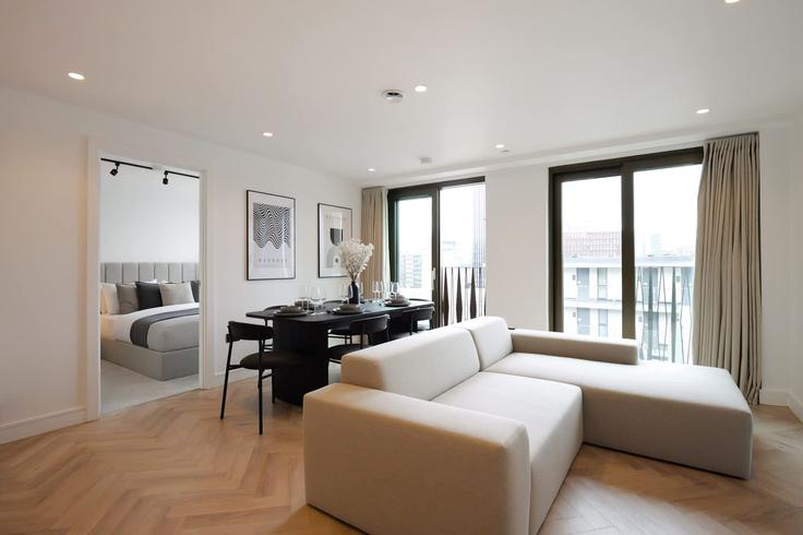 Manchester, Manchester에 위치한 Building Lomax Street - theheim - 1499212 유닛의 세련된 인테리어가 돋보이는 거실