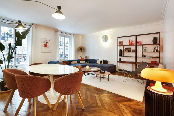 9th arrondissement, Paris 소재 Building Rue Victor Massé - thekonciergerie - 1338357 유닛에 마련된, 현대적인 가구로 꾸며진 우아한 디자인의 거실