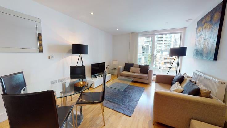 Building Cassilis Road - thesquare-serviced-apartments - 1271974 - LON adresindeki bir dairede modern mobilyalarla zarif bir şekilde tasarlanmış oturma odası London Borough of Tower Hamlets, London