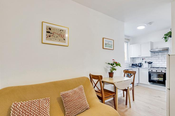 Elegantly designed living room with modern furnishings in an apartment at Building Greenfield Road - tottenham-abode - 1557640 in London Borough of Haringey, London