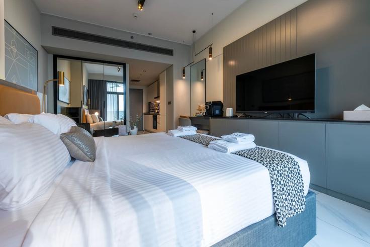 Dubai Business Bay에 위치한 Al Asayel Street 1386729P의 가구가 완비된 스튜디오 유닛, 사진 1