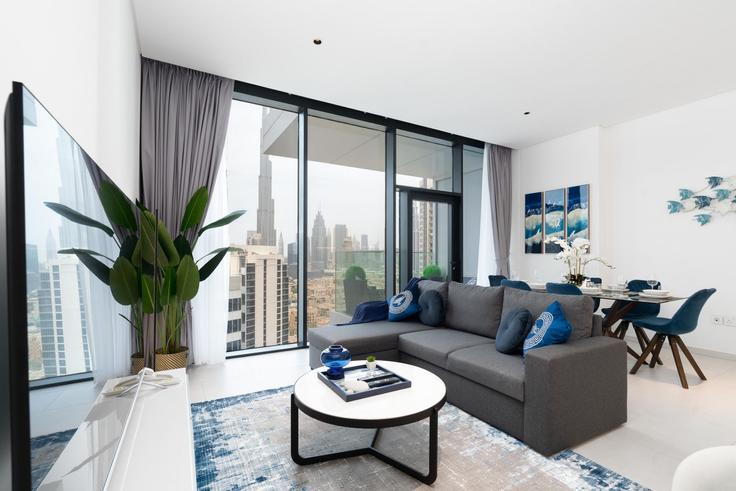 2 quarto mobiliado em apartamentos em Marasi Drive 1302334P, Business Bay, Dubai, foto 1