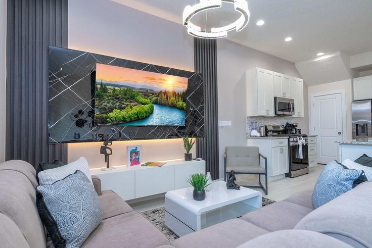 Four Corners, Four Corners에 위치한 Building Sunflower Drive - une-homes - 1280867 - MCO 아파트의 세련된 인테리어가 돋보이는 거실