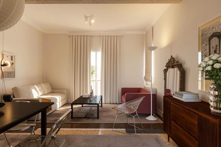 Building Veikou - upopsi - 1365840 adresindeki bir dairede modern mobilyalarla zarif bir şekilde tasarlanmış oturma odası Central Athens, Athens Building Veikou - upopsi - 1365840 adresindeki bir dairede modern mobilyalarla zarif bir şekilde tasarlanmış oturma odası Central Athens, Athens