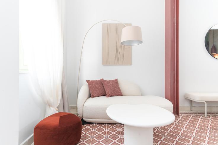 Elegantly designed living room with modern furnishings in an apartment at Building Ogigou - upopsi - 1365848 in Central Athens, Athens Elegantly designed living room with modern furnishings in an apartment at Building Ogigou - upopsi - 1365848 in Central Athens, Athens