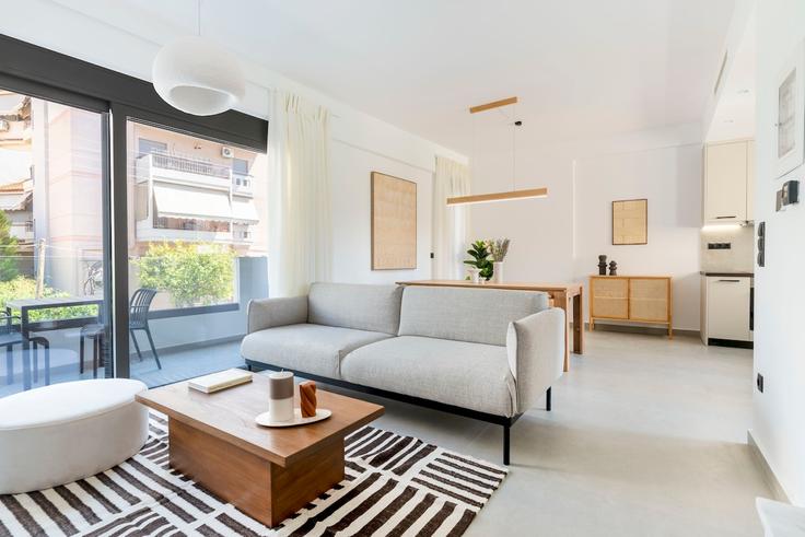 North Athens, Athens에 위치한 Building Agoniston - upstreet - 1542057 유닛의 세련된 인테리어가 돋보이는 거실 North Athens, Athens에 위치한 Building Agoniston - upstreet - 1542057 유닛의 세련된 인테리어가 돋보이는 거실