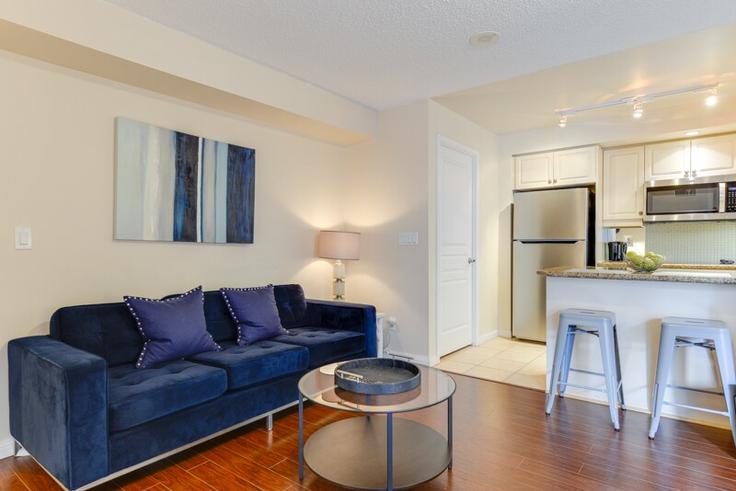 Building Simcoe Street - urbanflatstoronto - 1034877 - TOR adresindeki bir dairede modern mobilyalarla zarif bir şekilde tasarlanmış oturma odası Old Toronto, Toronto