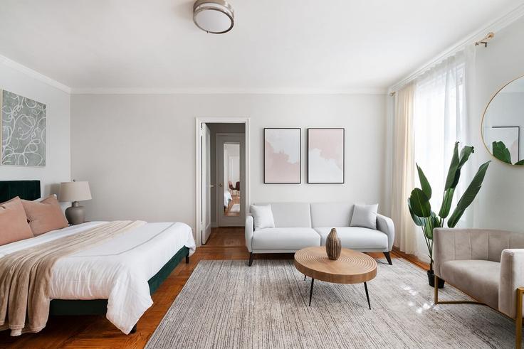 Elegant gestaltetes Wohnzimmer mit moderner Einrichtung in einer Wohnung im Building Park Avenue South - urbanfurnished-guesty - 1021973 - NYC in Manhattan, New York Elegant gestaltetes Wohnzimmer mit moderner Einrichtung in einer Wohnung im Building Park Avenue South - urbanfurnished-guesty - 1021973 - NYC in Manhattan, New York