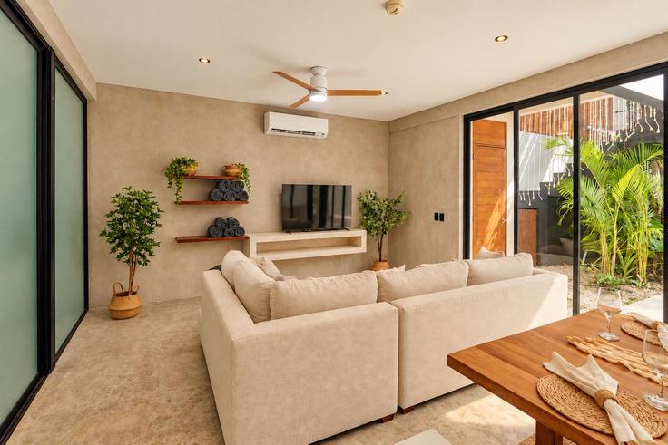 Tulum, Tulum에 위치한 Building Calle 14 Sur - vacaanda - 1508512 유닛의 세련된 인테리어가 돋보이는 거실