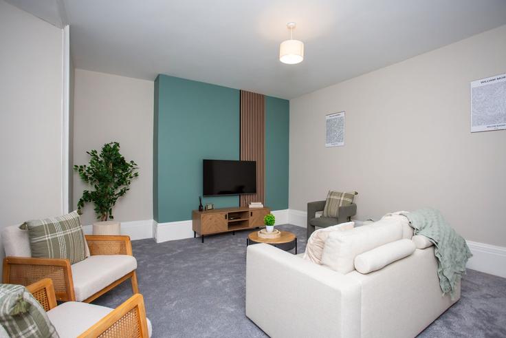 Sunderland City of SunderlandのBuilding Alice Street - vacant-nests - 1465819のアパートメントにある、モダンな家具を備えたエレガントなデザインのリビングルーム