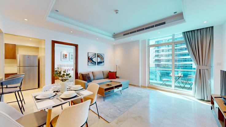 DubaiDubai Marina의 Orra Tower in Dubai Marina(1046906P)에 위치한 1베드룸 풀퍼니시드 아파트 - 사진1