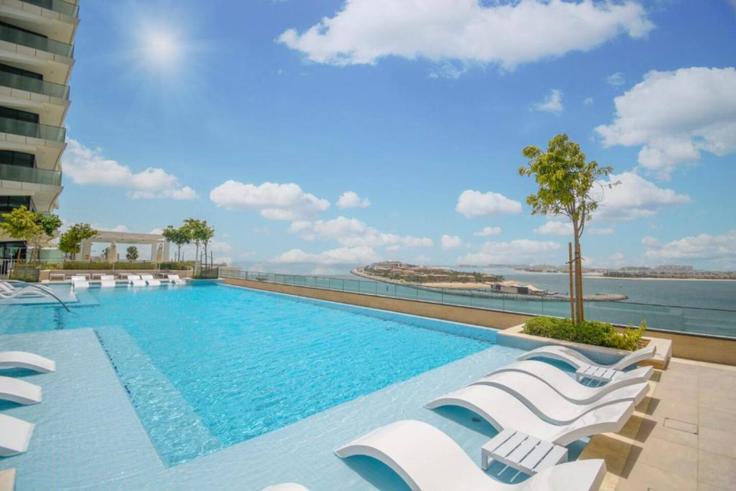 DubaiThe Palm Jumeirah의 Beach Vista Tower 1 in Emaar Beachfront(1263551P)에 위치한 1베드룸 풀퍼니시드 아파트 - 사진1