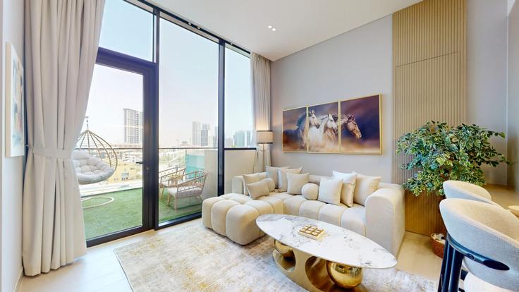 Building Lazuward South West - vacationer - 1574640 adresindeki bir dairede modern mobilyalarla zarif bir şekilde tasarlanmış oturma odası Al Barsha South Fourth, Dubai Building Lazuward South West - vacationer - 1574640 adresindeki bir dairede modern mobilyalarla zarif bir şekilde tasarlanmış oturma odası Al Barsha South Fourth, Dubai