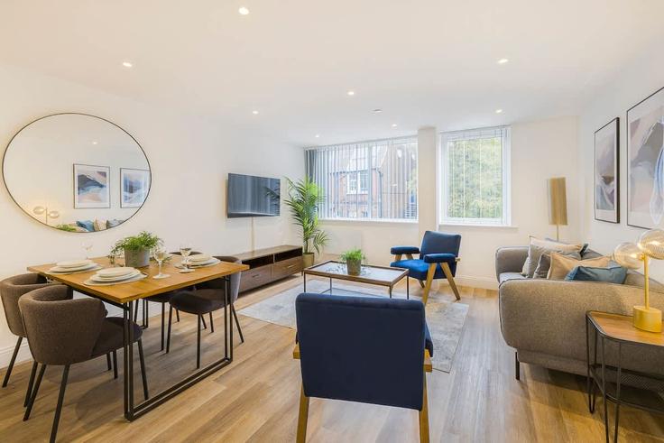 Salle de séjour élégante avec mobilier moderne dans un appartement à Building Darnley Road - valore-living - 1471456 à Gravesham District, Gravesend Salle de séjour élégante avec mobilier moderne dans un appartement à Building Darnley Road - valore-living - 1471456 à Gravesham District, Gravesend