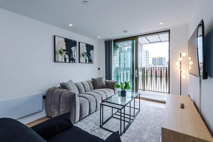 Manchester, Manchester에 위치한 Building Lomax Street - valore-living - 1471464 유닛의 세련된 인테리어가 돋보이는 거실 Manchester, Manchester에 위치한 Building Lomax Street - valore-living - 1471464 유닛의 세련된 인테리어가 돋보이는 거실