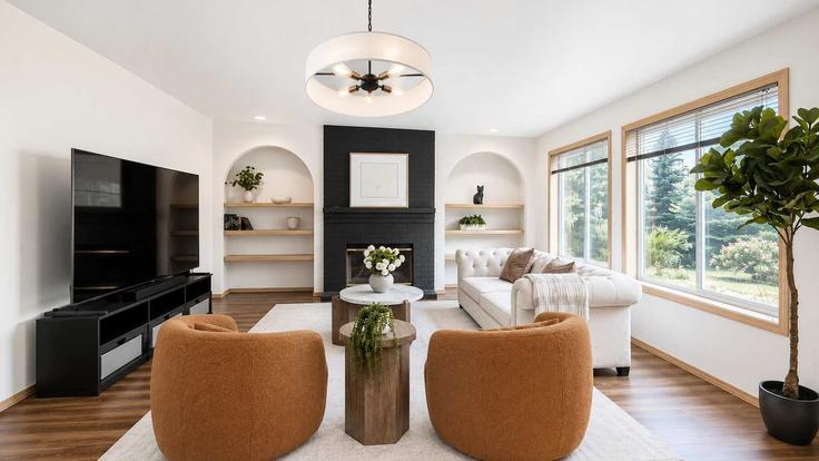 Salle de séjour élégante avec mobilier moderne dans un appartement à Building 57th Avenue West - valtarealty - 1580136 à Lynnwood, Lynnwood Salle de séjour élégante avec mobilier moderne dans un appartement à Building 57th Avenue West - valtarealty - 1580136 à Lynnwood, Lynnwood