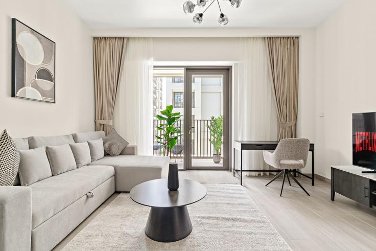 2 quarto mobiliado em apartamentos em Tariaq Bedon Esm 1257298P, Ras Al Khor, Dubai, foto 1
