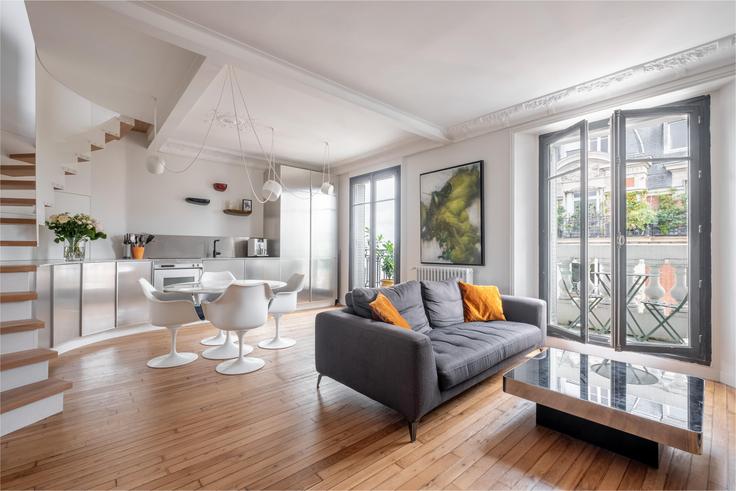 3 apartamento de un dormitorio amueblado en Rue Jean Ménans 401202P , 19th arrondissement, Paris, foto 1