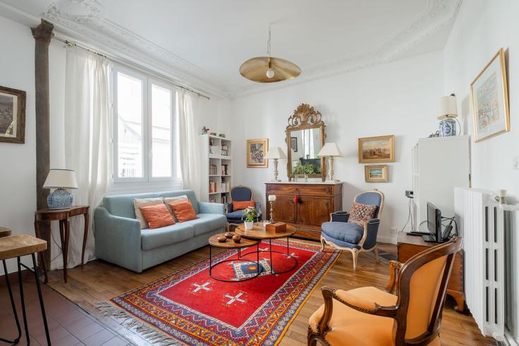 Salle de séjour élégante avec mobilier moderne dans un appartement à Building Rue de la Convention - veeve - 398519 - PAR à 15th arrondissement, Paris Salle de séjour élégante avec mobilier moderne dans un appartement à Building Rue de la Convention - veeve - 398519 - PAR à 15th arrondissement, Paris