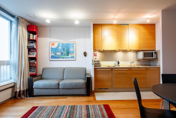 Sala de estar elegantemente projetada com móveis modernos em um apartamento no Building Rue Emeriau - veeve - 1010092 - PAR em 15th arrondissement, Paris Sala de estar elegantemente projetada com móveis modernos em um apartamento no Building Rue Emeriau - veeve - 1010092 - PAR em 15th arrondissement, Paris