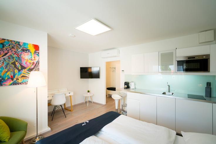 Building Salmgasse - viennaresidences - 1049270 - VIE adresindeki bir dairede modern mobilyalarla zarif bir şekilde tasarlanmış oturma odası Vienna, Vienna