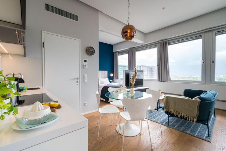 Salle de séjour élégante avec mobilier moderne dans un appartement à Building Wienerbergstraße - viennaresidences - 1255880 - VIE à Vienna, Vienna Salle de séjour élégante avec mobilier moderne dans un appartement à Building Wienerbergstraße - viennaresidences - 1255880 - VIE à Vienna, Vienna