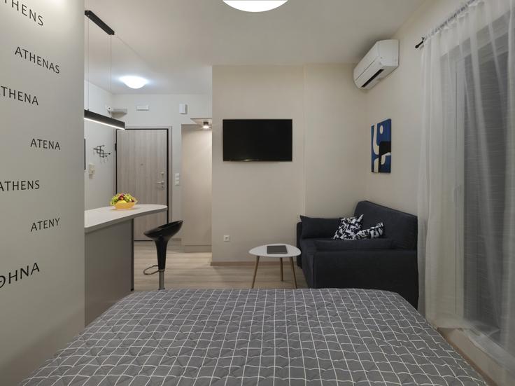 Salle de séjour élégante avec mobilier moderne dans un appartement à Building Iliodorou - vilaman-ike-avantio - 1224527 - ATH à Central Athens, Athens