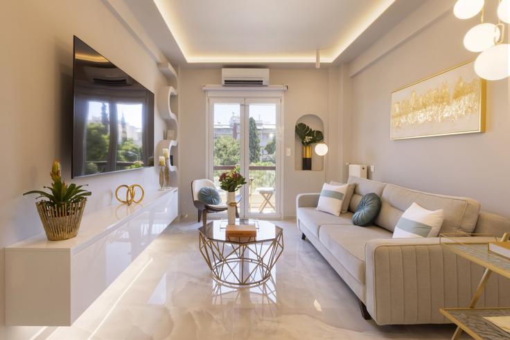 Building Kidonion - vilaman-ike-avantio - 1224560 - ATH adresindeki bir dairede modern mobilyalarla zarif bir şekilde tasarlanmış oturma odası South Athens, Athens Building Kidonion - vilaman-ike-avantio - 1224560 - ATH adresindeki bir dairede modern mobilyalarla zarif bir şekilde tasarlanmış oturma odası South Athens, Athens