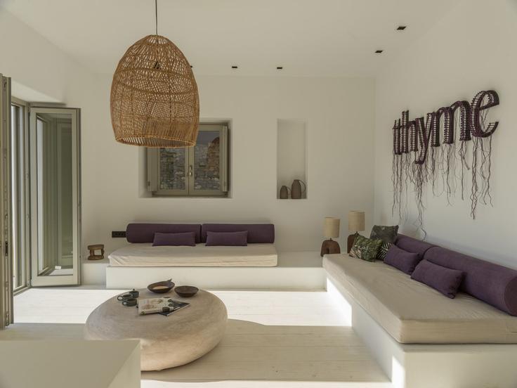 Antiparos, Paros에 위치한 Building Antiparos - vilaman-ike-avantio - 1359214 아파트의 세련된 인테리어가 돋보이는 거실