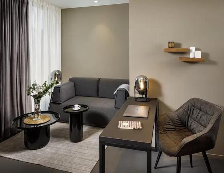 Opfikon, Opfikon에 위치한 Building Industriestrasse - visionapartments - 1055016 유닛의 세련된 인테리어가 돋보이는 거실