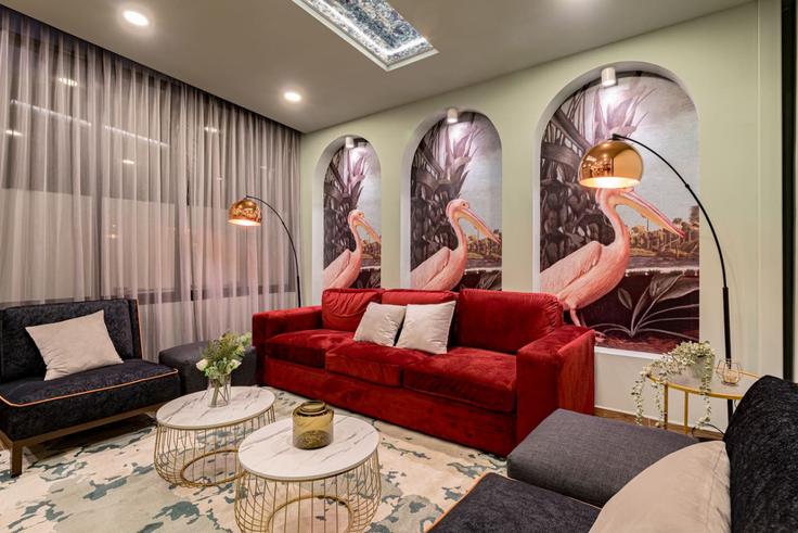 Building Eje 2 Poniente - viva-houses-beyond-corp - 1258784 - MEX adresindeki bir dairede modern mobilyalarla zarif bir şekilde tasarlanmış oturma odası Mexico City, Mexico City