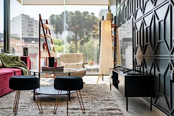 Elegante sala de estar con mobiliario moderno en un apartamento en Building Alejandro Dumas - viva-houses-beyond-corp - 1310526 - MEX en Mexico City, Mexico City