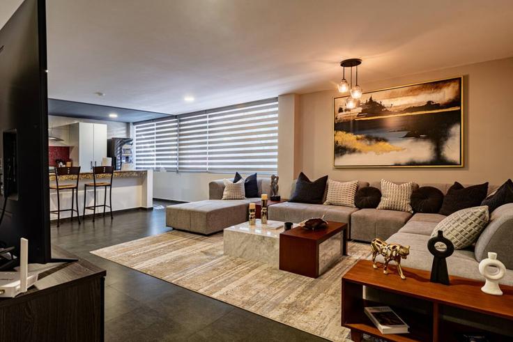 Salle de séjour élégante avec mobilier moderne dans un appartement à Building Patricio Sanz - viva-houses-beyond-corp - 1363398 à Mexico City, Mexico City Salle de séjour élégante avec mobilier moderne dans un appartement à Building Patricio Sanz - viva-houses-beyond-corp - 1363398 à Mexico City, Mexico City
