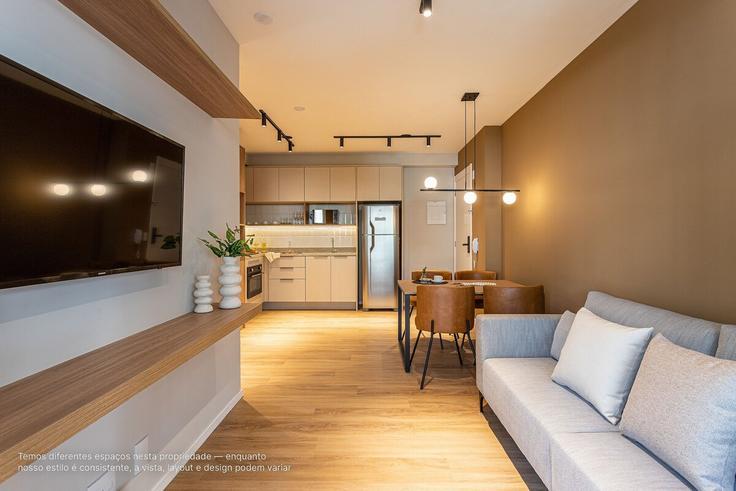 Liberdade, São Paulo에 위치한 Building Rua Doutor Eduardo Amaro - viva - 1521177 유닛의 세련된 인테리어가 돋보이는 거실