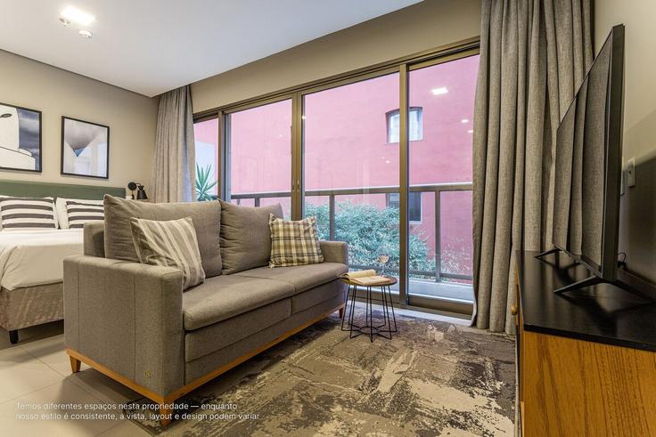 Cerqueira César, São Paulo에 위치한 Building Rua Oscar Freire - viva - 1521192 유닛의 세련된 인테리어가 돋보이는 거실