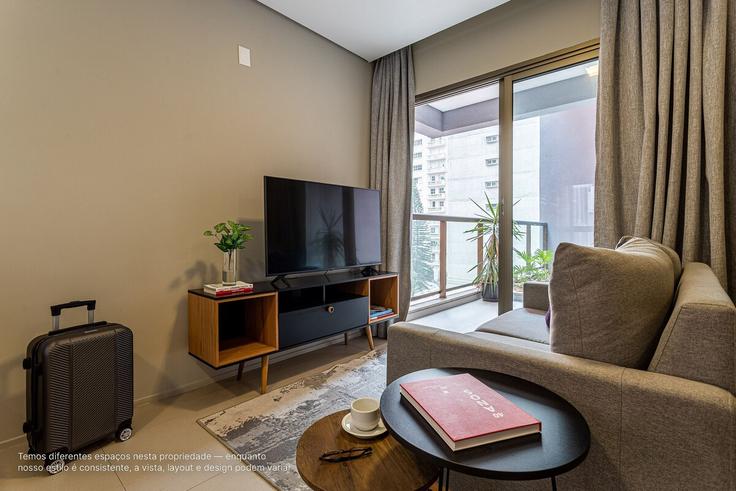 Cerqueira César, São Paulo에 위치한 Building Rua Oscar Freire - viva - 1521200 유닛의 세련된 인테리어가 돋보이는 거실