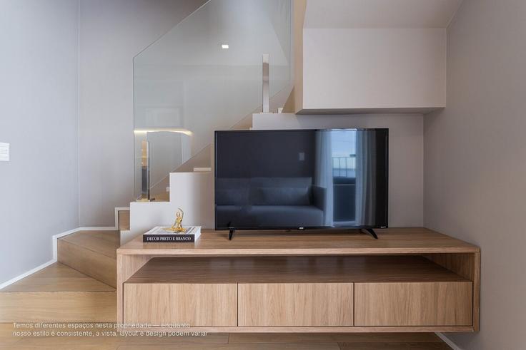 Elegantly designed living room with modern furnishings in an apartment at Building Alameda Itu - viva - 1521220 in Jardim Paulista, São Paulo