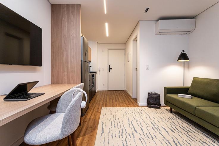 Cerqueira César, São Paulo에 위치한 Building Alameda Franca - viva - 1521276 유닛의 세련된 인테리어가 돋보이는 거실