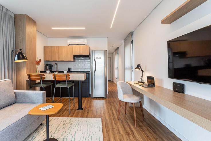 Cerqueira César, São Paulo에 위치한 Building Alameda Franca - viva - 1521293 유닛의 세련된 인테리어가 돋보이는 거실