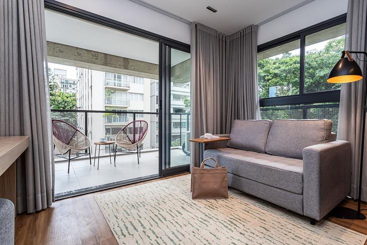 Cerqueira César, São Paulo에 위치한 Building Alameda Franca - viva - 1521340 유닛의 세련된 인테리어가 돋보이는 거실