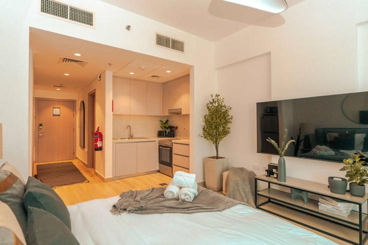 Abu Dhabi Yas Island의 Tariaq Bedon Esm (1286939P)에 위치한 스튜디오 풀퍼니시드 아파트 – 사진 1장