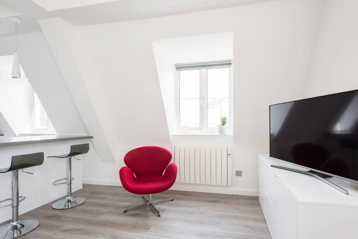 Salle de séjour élégante avec mobilier moderne dans un appartement à Building Dufour's Place - welcome-london-ltd - 1514100 à City of Westminster, London