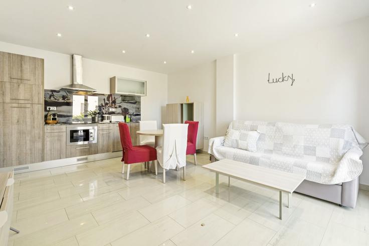 Elegantly designed living room with modern furnishings in an apartment at Building Carrer Badia - welcs - 1328173 in Empuriabrava, Empuriabrava Elegantly designed living room with modern furnishings in an apartment at Building Carrer Badia - welcs - 1328173 in Empuriabrava, Empuriabrava